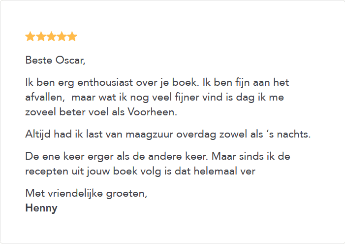 Afslank Receptenbijbel ervaringen