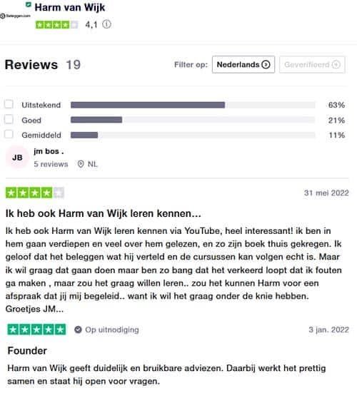 Harm van wijk trustpilot