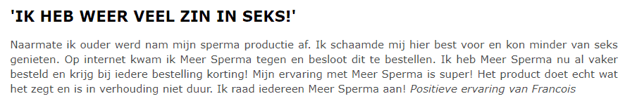 Meer sperma spuiten
