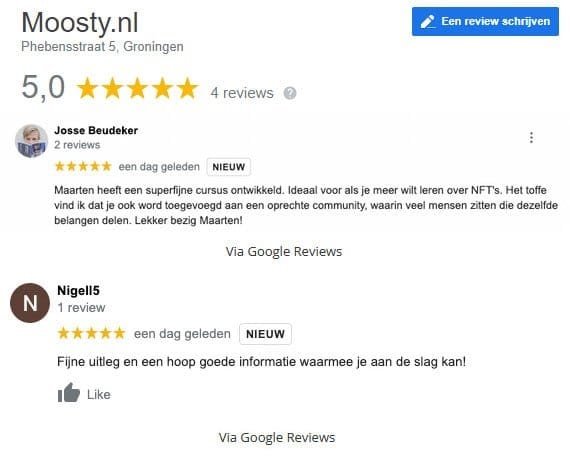 moosty NFT cursus review