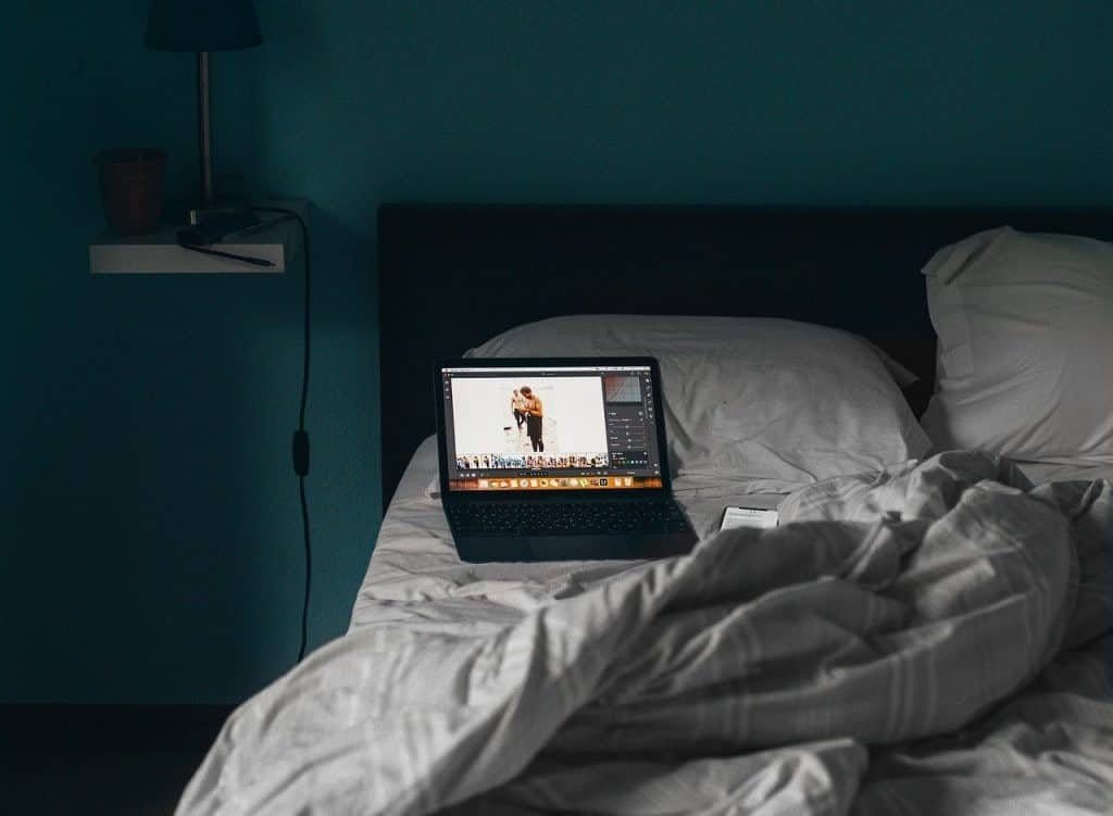 slaapomgeving laptop